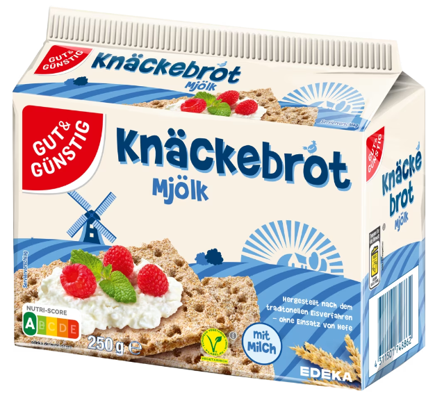 G&G Knäckebrot Mjölk 250g