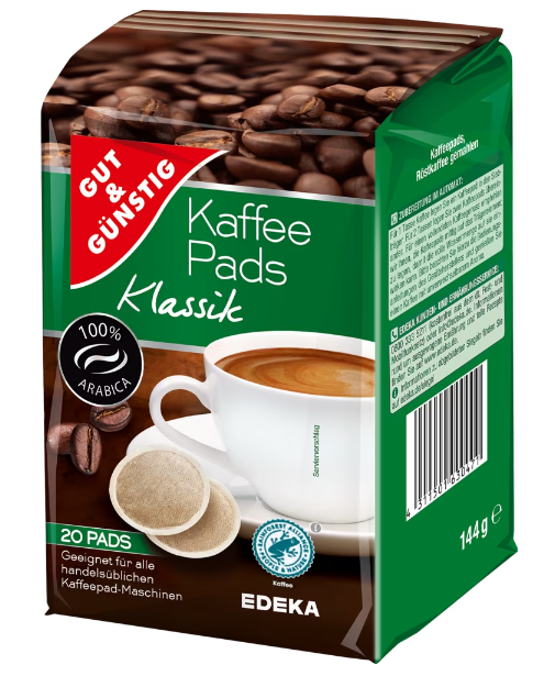 G&G Kaffeepads Klassik 144g
